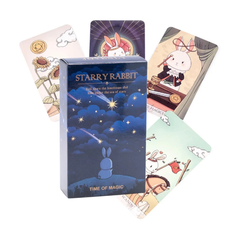 Tarot Deck With Guidebook - Kreatywne Karty Tarota Królik Gwiezdny Bez