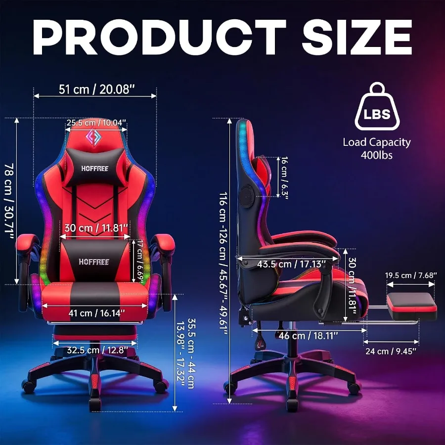 Gamingowe krzesło RGB z wbudow – Music recenzja i cena