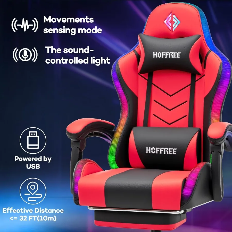 Gamingowe krzesło RGB z wbudow – Music recenzja i cena