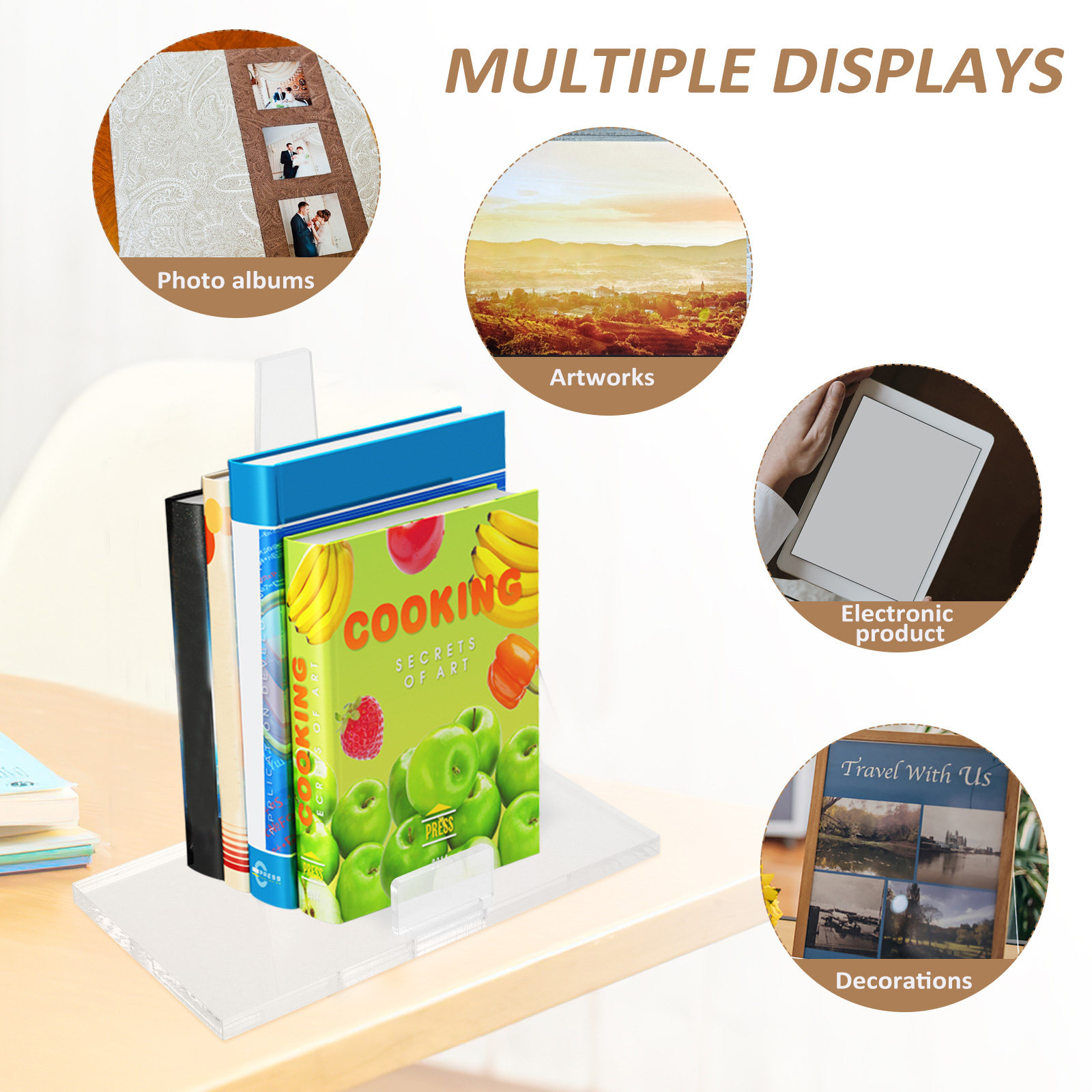 Przenośny, mały, przezroczysty – Clear Acrylic Book Stand Holder recenzja i cena