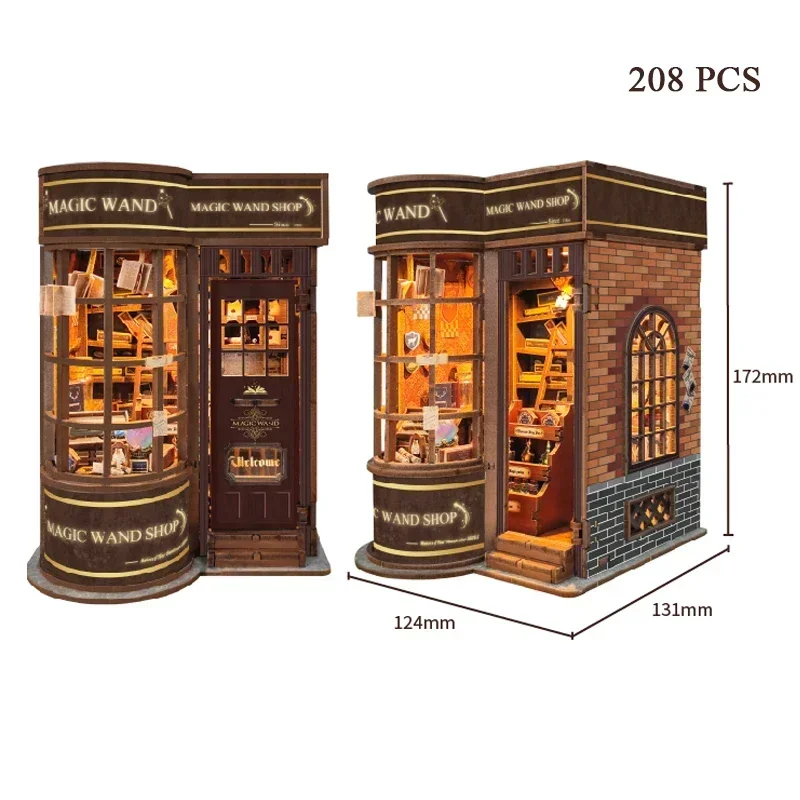 Zestawy do samodzielnego monta – Diy Wooden Book Nook Kit Shelf Insert recenzja i cena