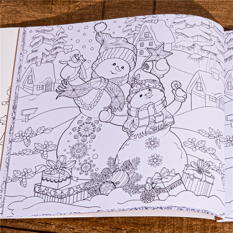 Magiczna zimowa kolorowanka Re – Adult Coloring Book Stress Relief recenzja i cena