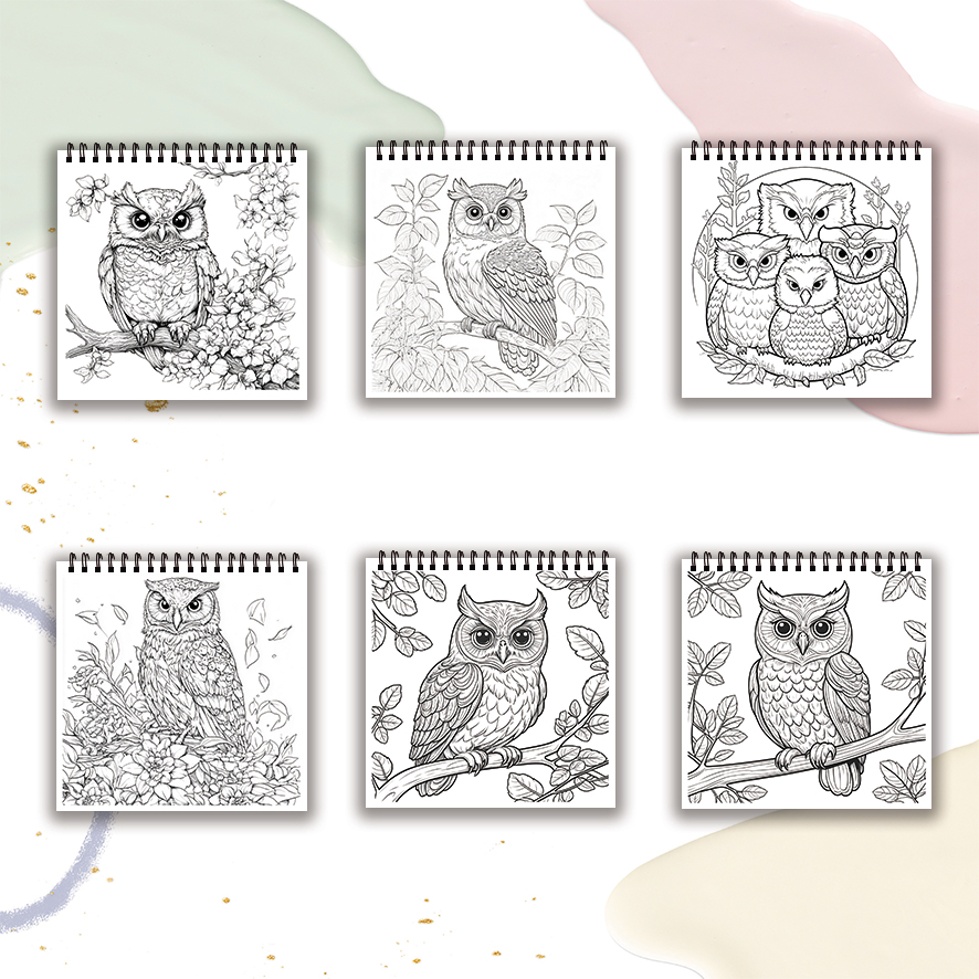 Kolorowanka dla dorosłych Sowa – Adult Coloring Book Stress Relief recenzja i cena